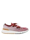 Brunello Cucinelli Knitted Upper Low-top Sneakers In Red