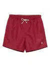 Brunello Cucinelli Comfortable Swim Shorts Featuring Pockets In Red
