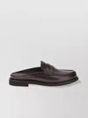 Brunello Cucinelli Refined Leather Loafers With Shiny Jewels In Black