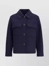 Brunello Cucinelli Refined Wool Jacket For Sophisticated Look In Blue