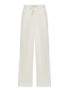 Brunello Cucinelli Wide Leg Trousers With Drawstring