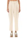 Brunello Cucinelli Women Regular Fit Pants In Neutral