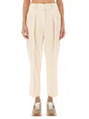 Brunello Cucinelli Women Regular Fit Pants In Neutral