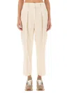 Brunello Cucinelli Women Regular Fit Pants In Neutral
