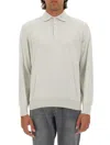 Brunello Cucinelli Regular Fit Polo Shirt In Nebbia