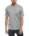 Brunello Cucinelli Regular Fit Silk-blend T-shirt In Gray