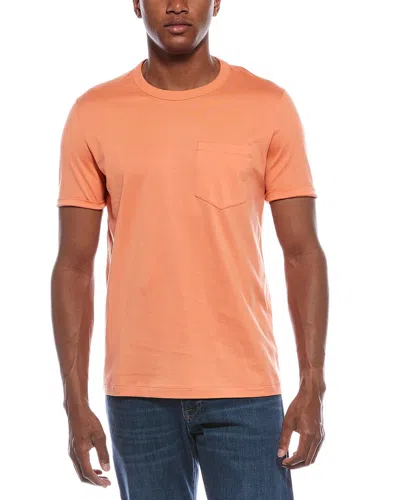 Brunello Cucinelli Regular Fit T-shirt In Orange