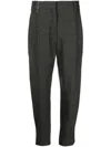 Brunello Cucinelli Tailored Trousers With Belt Loops And Pleated Front In Animal Print