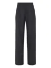 Brunello Cucinelli Wide-leg Trousers With Pleated Front And Tailored Silhouette In Black
