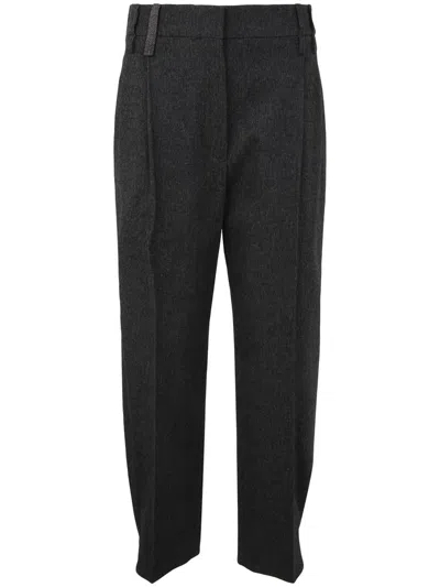 Brunello Cucinelli Regular Pants Clothing In Black