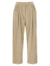 Brunello Cucinelli Corduroy Trousers Pants Beige In Neutral