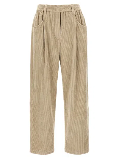 BRUNELLO CUCINELLI BRUNELLO CUCINELLI RELAXED FIT CORDUROY TROUSERS