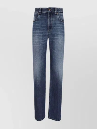 Brunello Cucinelli Relaxed Fit Cotton Denim Trousers