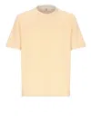 Brunello Cucinelli Relaxed-fit Cotton T-shirt With Contrasting Inserts In Neutral