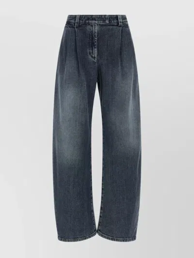 Brunello Cucinelli Relaxed Fit Denim Trousers In Blue