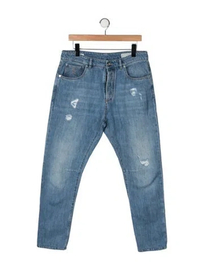 Pre-owned Brunello Cucinelli Relaxed Fit Jeans In Blue
