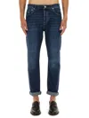 Brunello Cucinelli Relaxed-fit Jeans With Rolled Cuffs In Black