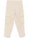 Brunello Cucinelli Relaxed Fit Linen Pants With Tapered Leg In Neutral