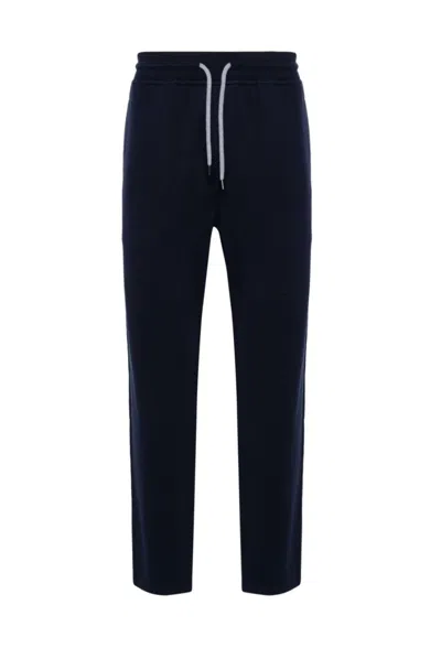 Brunello Cucinelli Relaxed Fit Long Drawstring Trousers In Black
