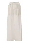 Brunello Cucinelli Women's Loose Fit Cotton Trousers