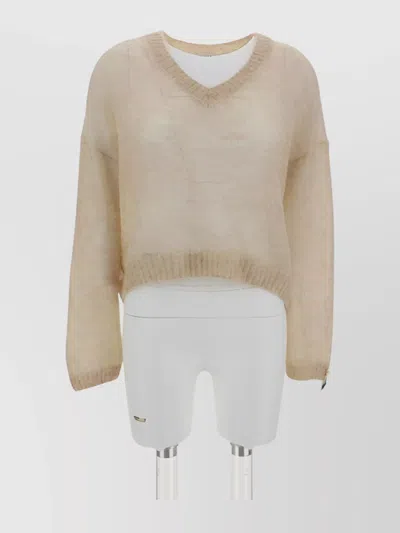 Brunello Cucinelli Relaxed Silhouette Mohair Knitwear In Multicolor