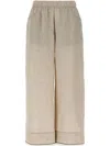 Brunello Cucinelli Relaxed Straight-leg Trousers With Logo Patch In Neutral