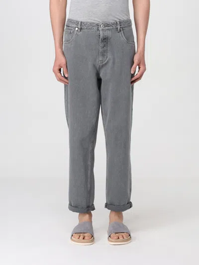 Brunello Cucinelli Relaxed-fit Denim Jeans In Gray