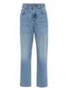 Brunello Cucinelli High-rise Straight Jeans In Blue