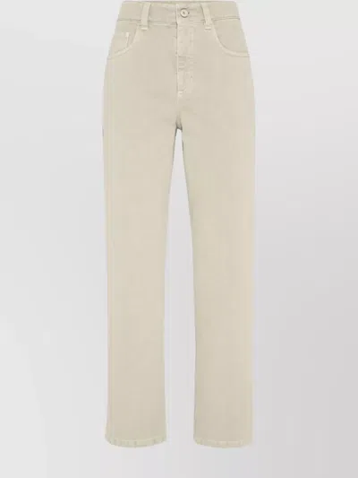 BRUNELLO CUCINELLI RETRO STYLE LOOSE DENIM TROUSERS