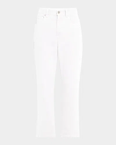 Brunello Cucinelli Retro Vintage Straight-leg Ankle Denim Pants In C600 Natural
