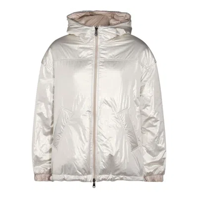 Brunello Cucinelli Revers Quilt In Silver