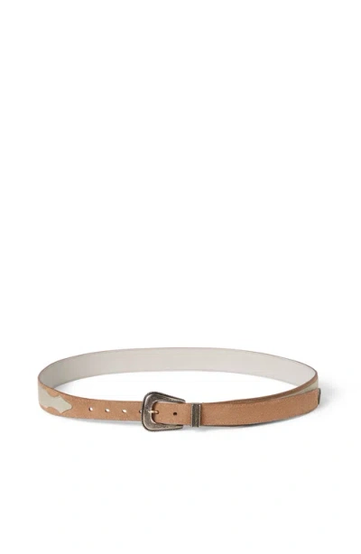 Brunello Cucinelli Two-tone Detailed Buckle Belt In Brown