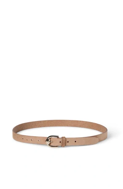 Brunello Cucinelli Keeper Loop Leather Belt In Brown