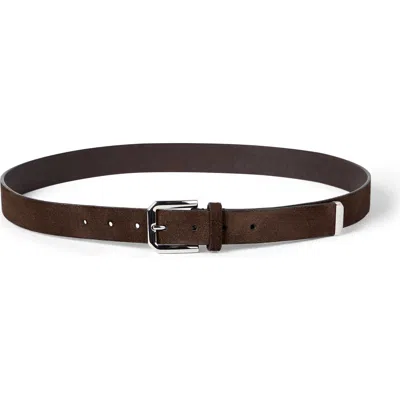 Brunello Cucinelli Reversed Leather Belt In Brown