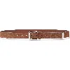 Brunello Cucinelli Suede Belt Multiple Holes In Chestnut
