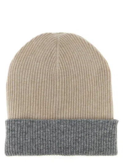 Brunello Cucinelli Reversible Beanie In Beige