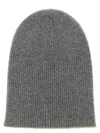 Brunello Cucinelli Reversible Ribbed Cashmere Beanie Hat In Gray