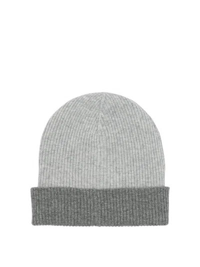 BRUNELLO CUCINELLI BRUNELLO CUCINELLI REVERSIBLE CASHMERE BEANIE