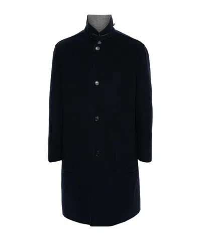Brunello Cucinelli Reversible Cashmere Coat In Black