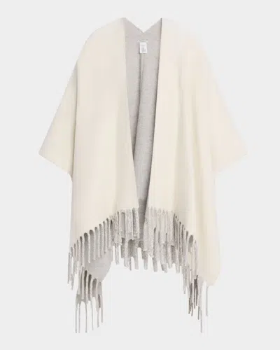 BRUNELLO CUCINELLI REVERSIBLE CASHMERE PONCHO