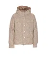 Brunello Cucinelli Reversible Down Jacket In Neutral