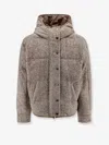 Brunello Cucinelli Women Reversible Wool And Silk Down Jacket In Brown