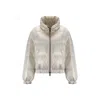 Brunello Cucinelli Cropped Tech Down Jacket In White