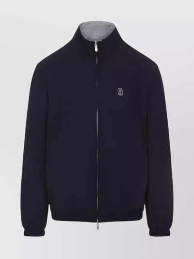 Brunello Cucinelli Reversible Dual Color Sport Jacket In Black