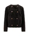 Brunello Cucinelli Reversible Double-breasted Fur Jacket With Button Detailing In Brown