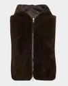 Brunello Cucinelli Reversible Hooded Goat Vest