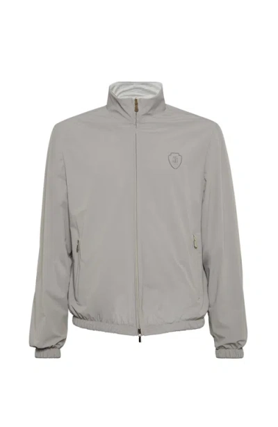 Brunello Cucinelli Reversible Jacket In Gray
