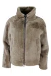 BRUNELLO CUCINELLI BRUNELLO CUCINELLI REVERSIBLE JACKET JACKET IN VERY SOFT AND PRECIOUS SHEARLING