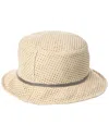 Brunello Cucinelli Reversible Leather & Linen Bucket Hat