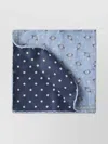 Brunello Cucinelli Reversible Lightweight Dual Pattern Scarf In Blue